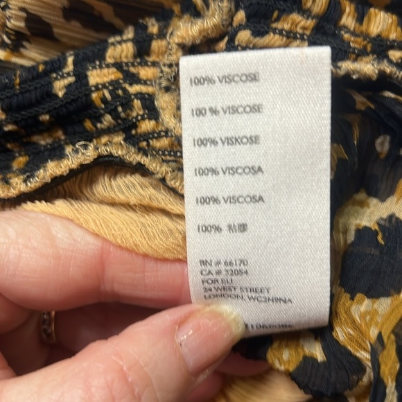 Free People “Roma” Animal Print Blouse - Picture 7 of 7